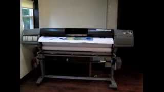 HP Designjet 5500PS UV 60quot LargeFormat Inkjet Printer [upl. by Odraboel864]