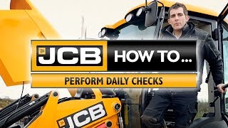 JCB How to perform daily checks [upl. by Fogarty]