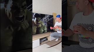 Abe Aankhen faad ki kya dekh raha hai 🤣🤣 hulk marvel hulklife hulkout hulkmode hulking [upl. by Aerdnat613]