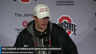 Ohio State Football post game press conference after victory over Indiana [upl. by Verna]