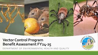 Vector Control Program Benefit Assessment  Fiscal Year 202425 [upl. by Dewhirst]