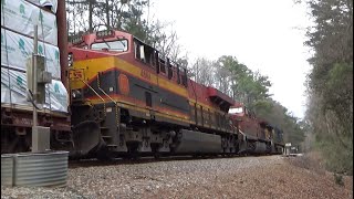 Short CSX M583 With CP amp KCS Locomotives Trailing Thru SE Tucker Georgia 332024 [upl. by Nnaes]