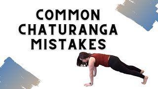 Common Chaturanga Mistakes [upl. by Aisatna]