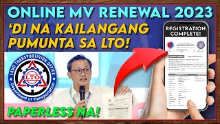 Paano Magrenew ng Rehistro ONLINE 2023  Online Motor Vehicle Renewal of Registration [upl. by Platto]