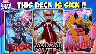 THIS IS FUN  DECK MADAME WEB LOCKJAW  MARVEL SNAP [upl. by Alakim]