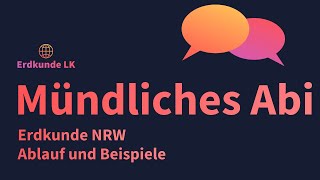 Mündliche Abiturprüfung Erdkunde NRW [upl. by Fredie117]