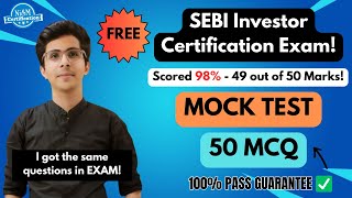 SEBI Investor Certification Exam quotMOCK TESTquot  nism sebi nism5a nismexampreparation nismnobita [upl. by Reldnahc]