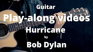 Hurricane by Bob Dylan play along with scrolling guitar chords and lyrics [upl. by Sinylg]