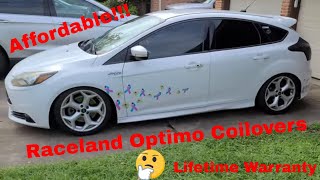 Raceland Ultimo Coilovers Focus ST Install and review [upl. by Oznarol769]