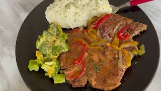 How To Make Juicy Baked Pork Chops In The Oven  Oven Baked Pork Chops Recipe [upl. by Ailen]