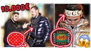 VATER MIT 10000€ DESIGNER OUTFIT 👴🏼😱🔥  WIE VIEL IST DEIN OUTFIT WERT 😱🔥 STREET UMFRAGE  MAHAN [upl. by Hacker980]