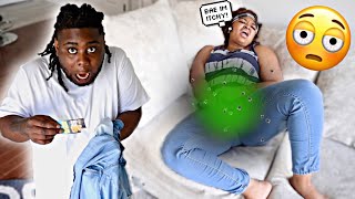 PUTTING ITCHY POWDER IN MY GIRLFRIEND’S PANTS TO GET HER REACTION 🤯SHE FREAKED [upl. by Mallin243]