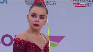 Arina Averina  Ribbon GP Moscow 2021 TV AA 2495 [upl. by Allemaj]