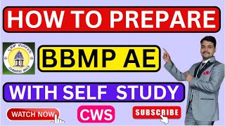 HOW TO PREPARE FOR BBMP AE CIVIL 2024  COMPLETE STUDY PLAN  WEIGHATGE OF EACH SUBJECT [upl. by Slemmer]