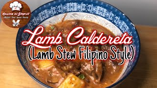 Lamb Caldereta  Lamb Stew Filipino Style  Lamb Recipe [upl. by Prager]