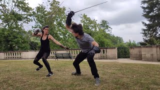 Longsword Rapier and Dagger techniques  Swordfight Training 5 [upl. by Welton]