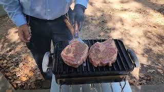 how to grill perfect ribeye everytime weber go anywhere [upl. by Ylsew]