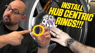 HOW TO INSTALL HUB CENTRIC RINGS amp Why You Need Them [upl. by Manon471]