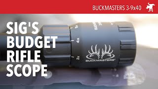 Sig Sauer Buckmasters 39x40 scope [upl. by Ardnosac]