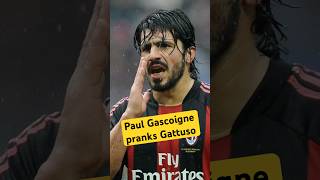 Paul Gascoigne pranks Gattuso during Rangers training😂😂 football footballstory rangers footy [upl. by Sualokin]