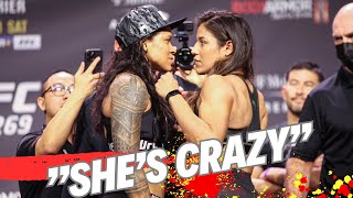 Amanda Nunes EVISCERATES Julianna Peña quotShes Crazyquot [upl. by Aniuqaoj]