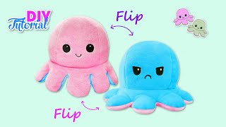 FLIP OCTOPUS DIY How to make the VIRAL REVERSIBLE OCTOPUS IN TIK TOK free TEMPLATES Easy tutorial [upl. by Giavani]