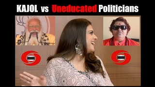 Kajol vs Uneducated Politicians  News pe Views ep3  Kroordarshan [upl. by Nappy]