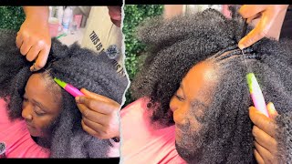 How to springy afro Twist on a natural hair [upl. by Durr]