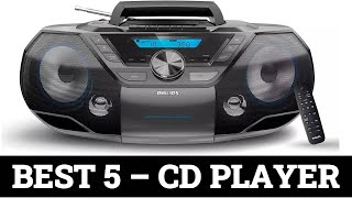 Top 5 Best CD Player 2024 [upl. by Ykcul]