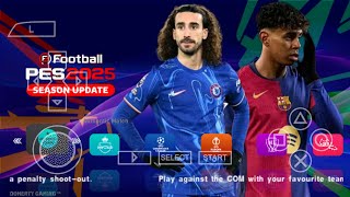 eFootball PES 2025 PPSSPP Original ISO Download Update All Kits amp Mk English Commentary [upl. by Andree898]