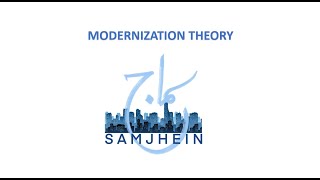 MODERNIZATION THEORY  DEVELOPMENT STUDIES URDUHINDI [upl. by Adnirual474]