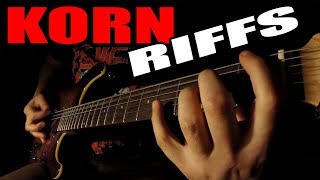 TOP 10 KORN RIFFS [upl. by Darsie729]