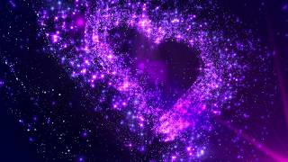 4K Purple Blue ❤ Glowing Heart ❤ 2160p Lovers Motion Background AA VFX [upl. by Ohploda204]