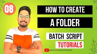 Batch Script with mkdir [upl. by Nyrahs398]
