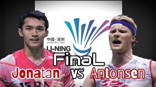 Jonatan Christie vs Anders Antonsen  Final Badminton China Masters 2024 [upl. by Endres]