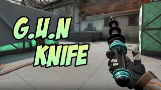 GUN KNIFE SHOWCASE GUN MELEE  VALORANT GUN SKINS [upl. by Ahsena]