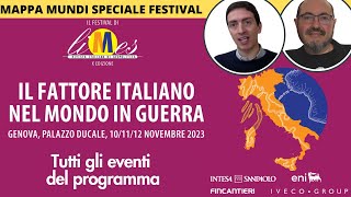 Il fattore italiano nel mondo in guerra  MappaMundi su tutti gli eventi del LimesFestival a Genova [upl. by Celeski]