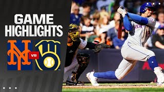 Mets vs Brewers Game Highlights 92924  MLB Highlights [upl. by Euqcaj79]