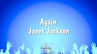 Again  Janet Jackson Karaoke Version [upl. by Seaden]