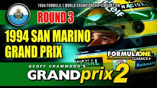 Grand Prix 2 Virtual Season  Round 03 1994 San Marino Grand Prix [upl. by Annoiek]