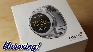 Fossil Q Founder Android Wear Smartwatch  Unboxing [upl. by Jocko]