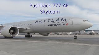 Pushback 77W Air France quot Skyteamquot Livery [upl. by Phila]