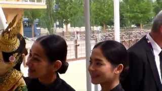 Thailand Pavilion  Milano Expo may 2015 musics amp shows [upl. by Noid]