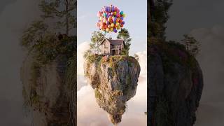 Blender 3D Animation  Floating Island [upl. by Larimore]