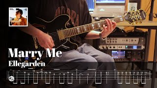 Ellegarden  Marry Me l Guitar cover amp TAB l 일렉기타 쉬운 연습곡 타브 악보 [upl. by Carrissa373]