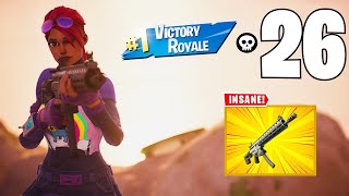 PS5 26 Elimination Squads Win Zero Build Gameplay Fortnite [upl. by Oesile189]