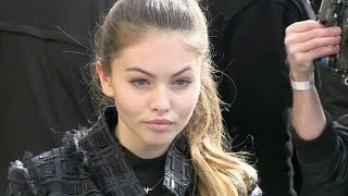 Thylane Blondeau Marie Ange Casta and more at the Chanel Fashion Show in Paris [upl. by Leavy609]