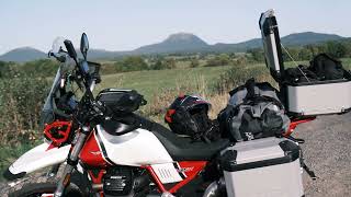 ROAD TRIP AUVERGNE 2023  MOTO GUZZI V85TT [upl. by Atteuqal]