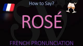 How to Pronounce Rosé Wine French Pronunciation [upl. by Ahsaenat]