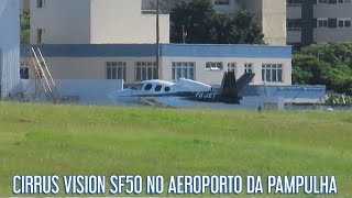 CIRRUS VISION SF50 G2 PSJET NO AEROPORTO DA PAMPULHA [upl. by Shannan741]